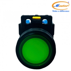 Nút Nhấn ON Có Đèn Màu Xanh Lá Master - Loại Tự Nhả
