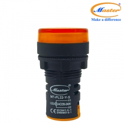 Đèn Báo Pha Vàng Master - Loại Đầu Phẳng