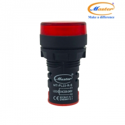 Đèn Báo Pha Đỏ Master - Loại Đầu Phẳng