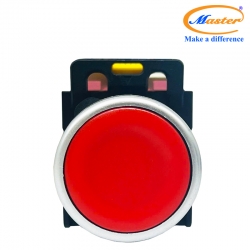 Nút Nhấn OFF Màu Đỏ Master - Viền Mạ Bạc