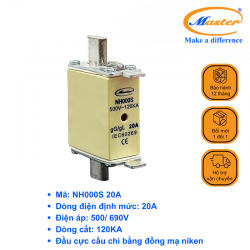 Cầu Chì Dòng Cắt Mạch Cao NH000S 20A Master