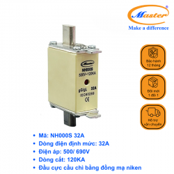 Cầu Chì Dòng Cắt Mạch Cao NH000S 32A Master
