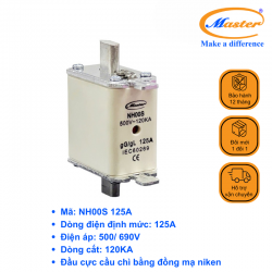 Cầu Chì Dòng Cắt Mạch Cao NH00S 125A Master