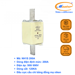 Cầu Chì Dòng Cắt Mạch Cao NH1S 200A Master