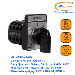 Chuyển Mạch Volt 7 Vị Trí 48x60 Master