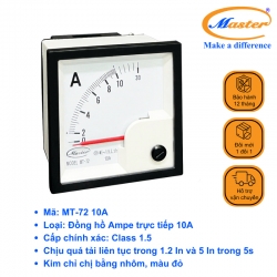 Đồng Hồ Đo Ampe Trực Tiếp MT-72 10A Master