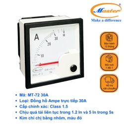 Đồng Hồ Đo Ampe Trực Tiếp MT-72 30A Master