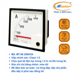 Đồng Hồ Đo Ampe MT-96 2000/5A Master