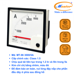 Đồng Hồ Đo Ampe MT-96 3000/5A Master