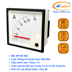 Đồng Hồ Đo Ampe Trực Tiếp MT-96 50A Master