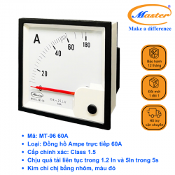 Đồng Hồ Đo Ampe Trực Tiếp MT-96 60A Master